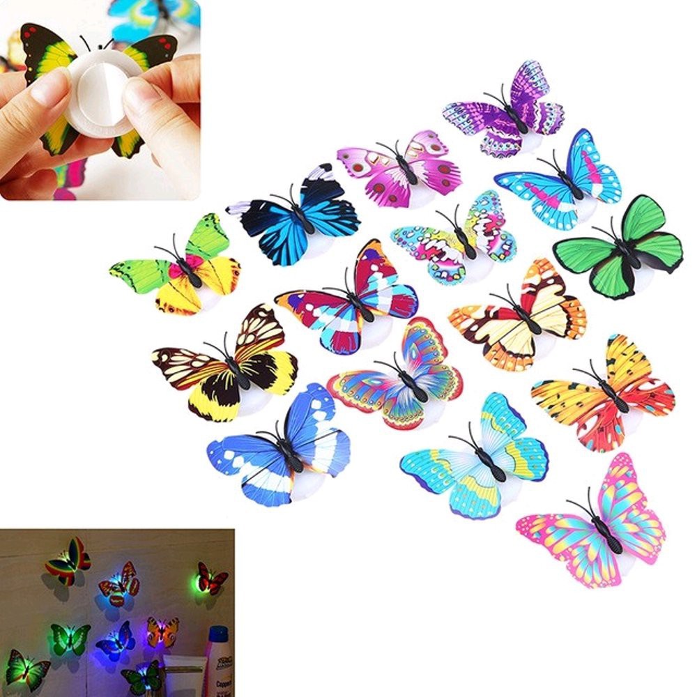 Kupu Kupu LED Lampu Kamar LED Model Kupu Kupu Butterfly Dekorasi Dinding / TS-72