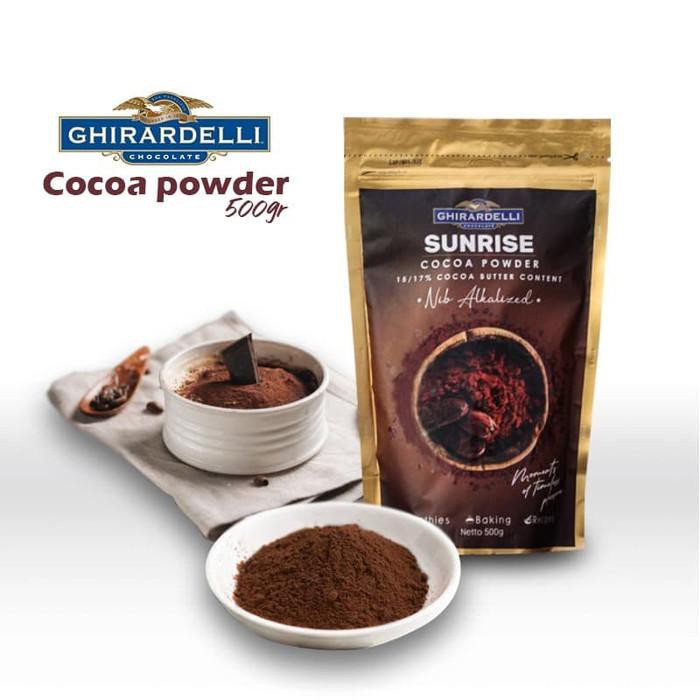 

PROMO - GHIRARDELLI SUNRISE PREMIUM USA COCOA POWDER UNSWEET 500GR