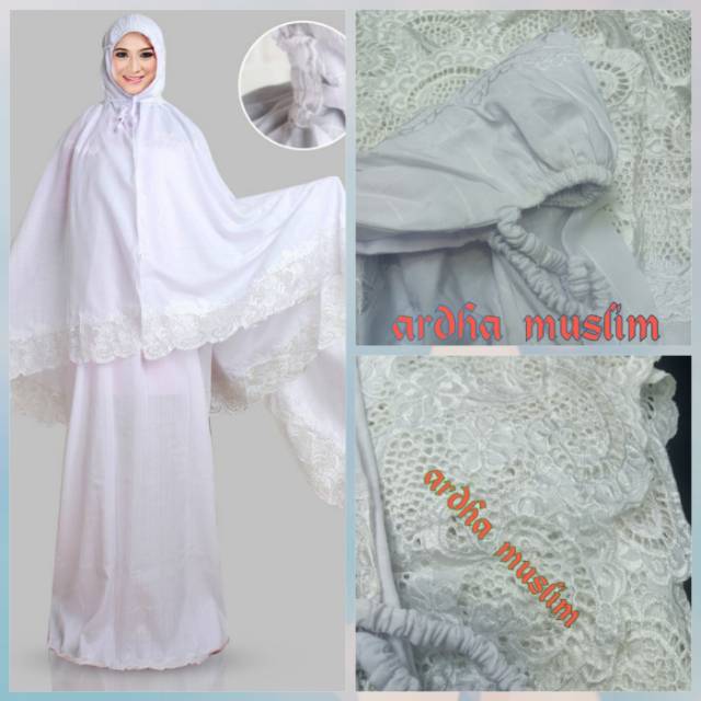 MUKENA FATIMAH KATUN LEHER KARET