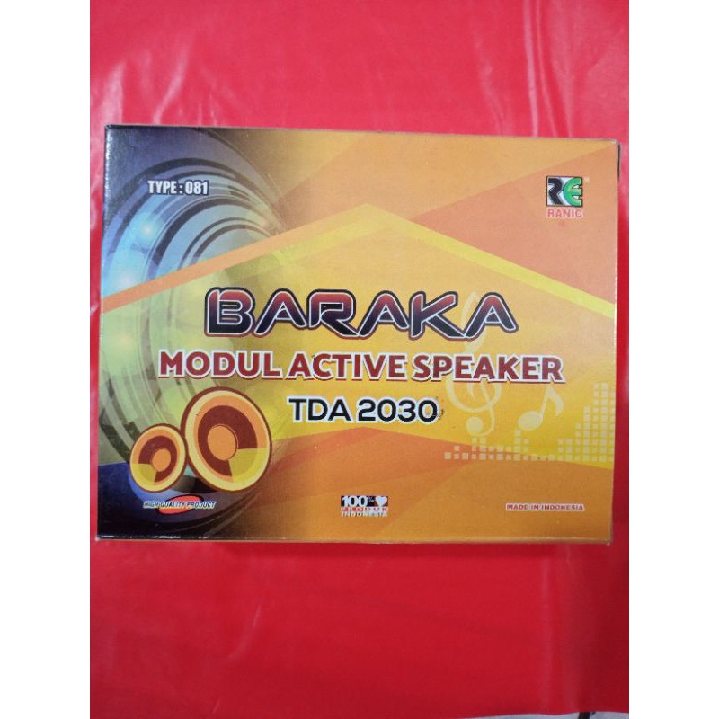 BARAKA Kit Ranic Power Speaker Aktif TDA2030 Type 081