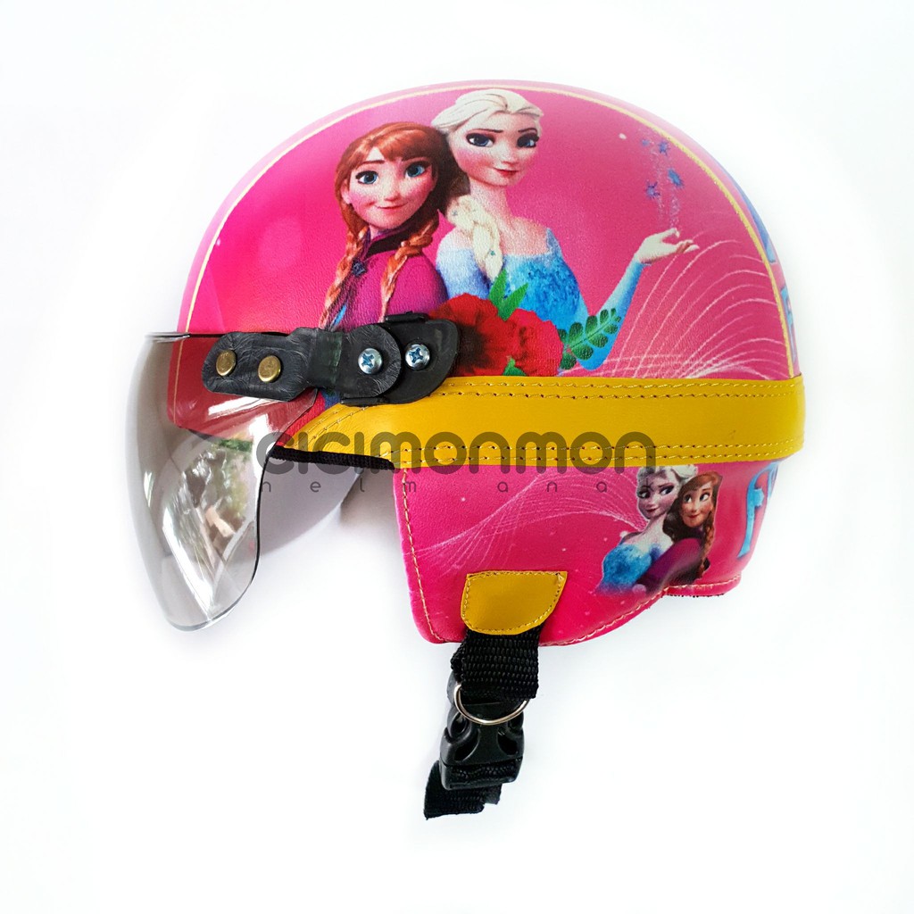 SPECIAL Helm Anak Retro Karakter Frozen