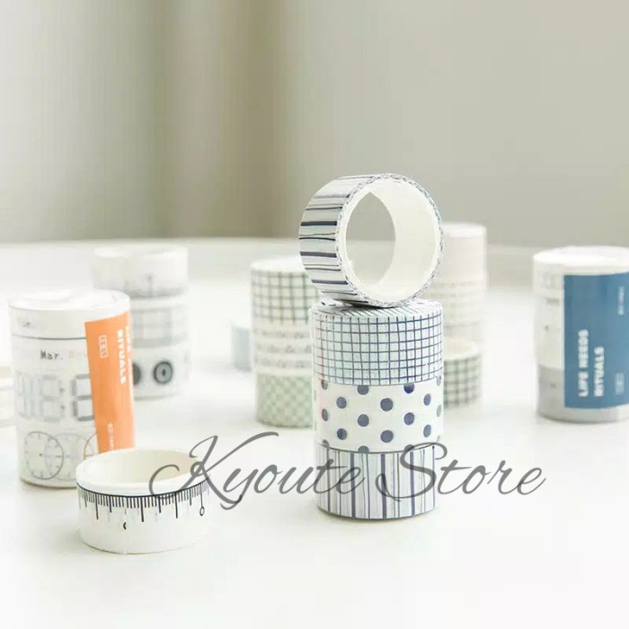 

Aman Washitape / Masking Tape Dekorasi Pattern Schedule Number Weekly Plan Bergaransi