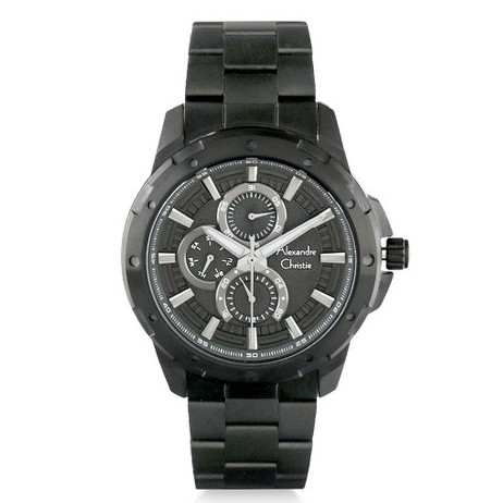 JAM TANGAN PRIA ALEXANDRE CHRISTIE AC6538 MFBIPBA BLACK DIAL