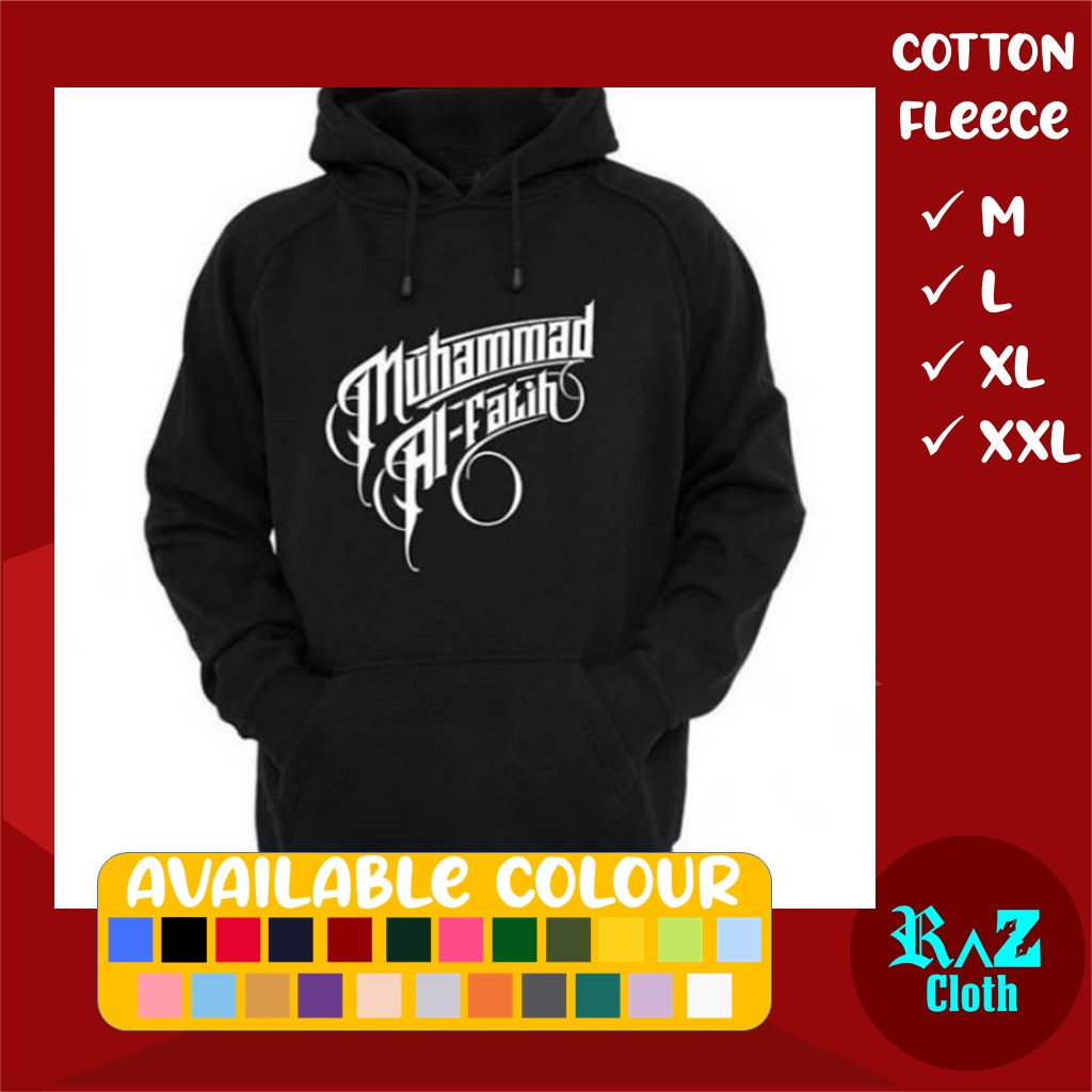 JAKET PRIA MUHAMMAD AL FATIH PEJUANG ISLAM PENAKLUK KONSTANTINOPEL HOODIE ISLAMI
