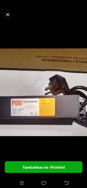 PDU 8 port/lubang