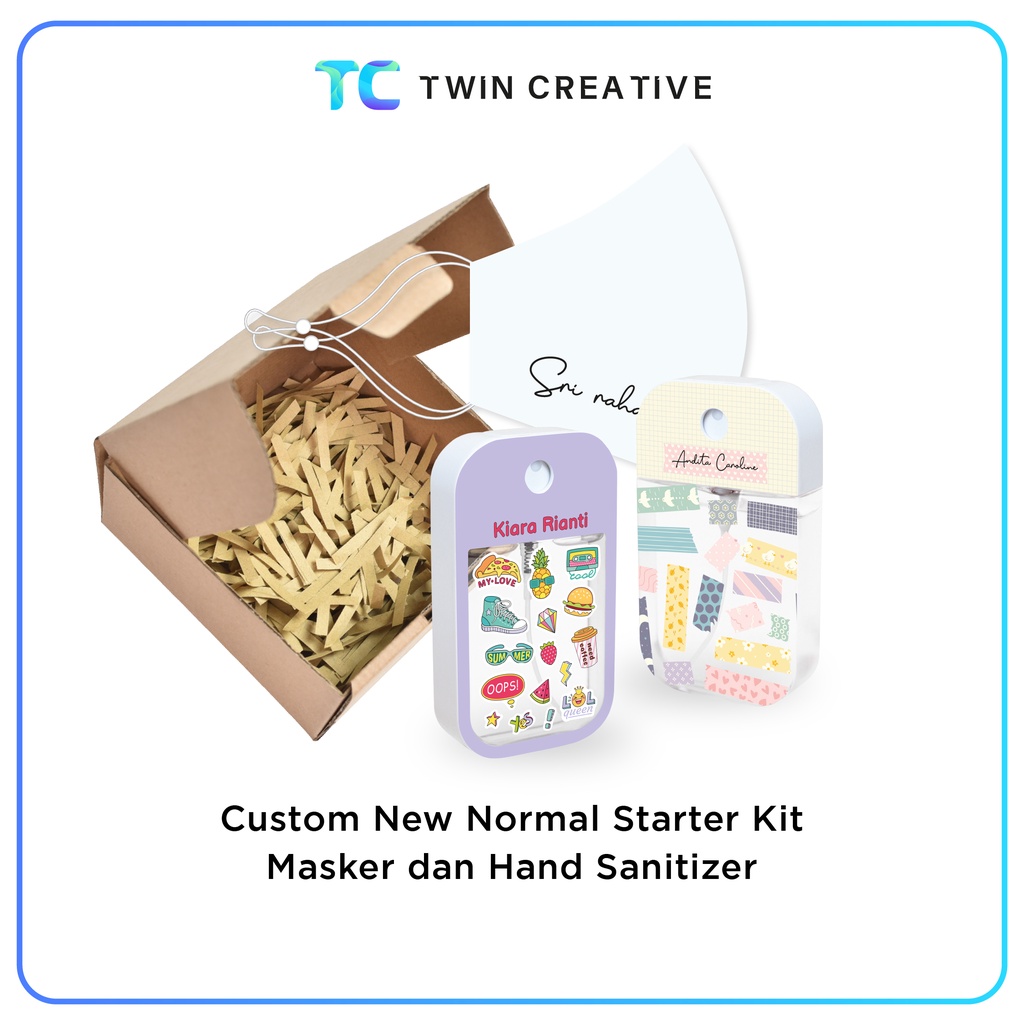 New Normal Kit Hampers Covid - Paket Hampers Masker Handsanitizer Custom - Twin Creative