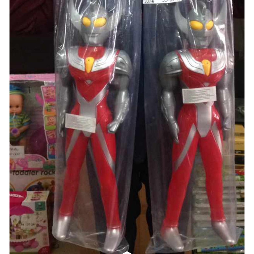  Mainan  ultraman  figure JUMBO nyala baterai suara ksatria 