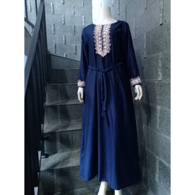 gamis toyobo fodu lengan renda busui part 2 dengan potongan