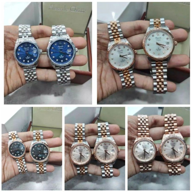JAM TANGAN COUPLE ALEXANDRE CHRISTIE 5013 AC 5013MD-LD Ac 5013 ORIGINAL [ GARANSI RESMI 1 TAHUN ]
