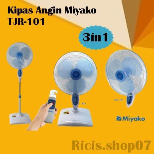 Termurah KIPAS ANGIN MIYAKO 3IN1 TJR 101 / TJR101 / TJR-101 Free Bubble Wrap