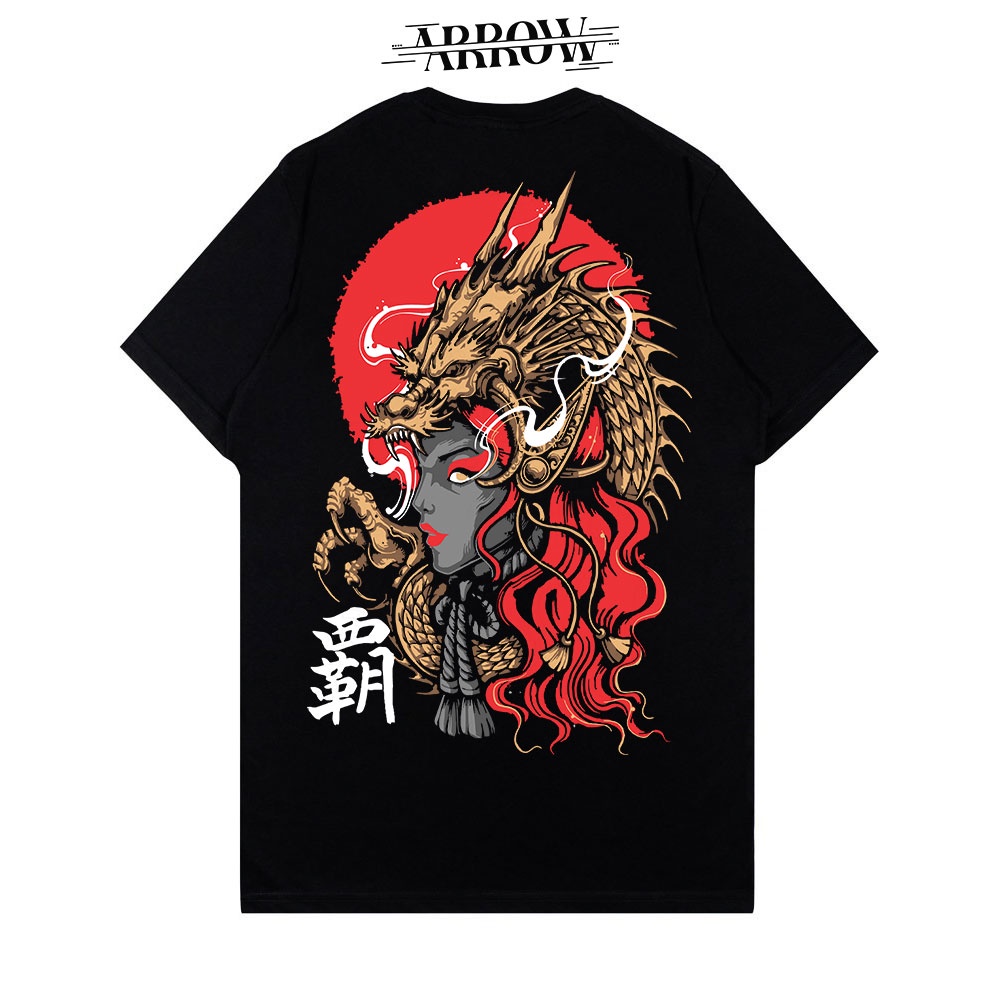 TSHIRT - NAGA - KAOS HITAM - PROMO KAOS DISTRO - KAOS KEREN - TSHIRT KEREN - STREET WEAR STYLE - KAO