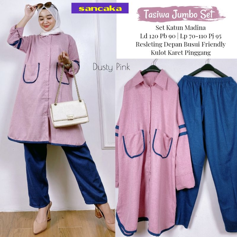 TASIWA JUMBO SET | SETELAN JUMBO WANITA | BY SANCAKA