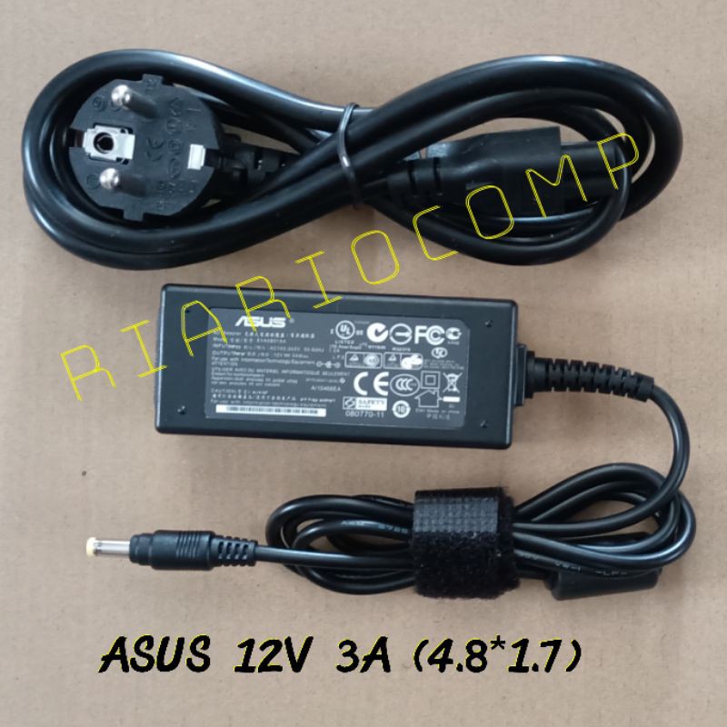 Adaptor Charger ASUS 12V 3A (4.8*1.7) ORIGINAL