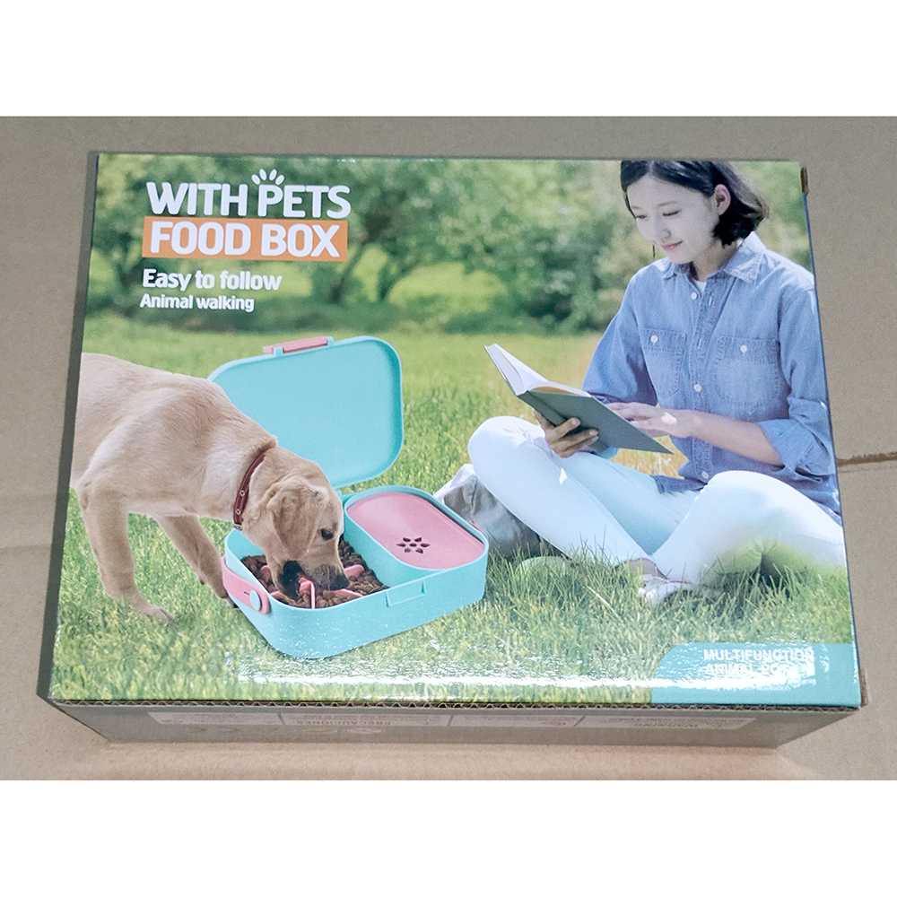 Tempat Makan Travel Anjing Kucing Pet Water Lunch Box Perlengkapan Makanan Minuman Hewan Peliharaan Berkualitas