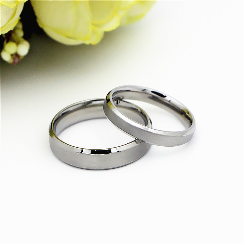 [ SALE / OBRAL ] Cincin Couple / Tunangan / Nikah / Pasangan / Titanium C089 SILVER