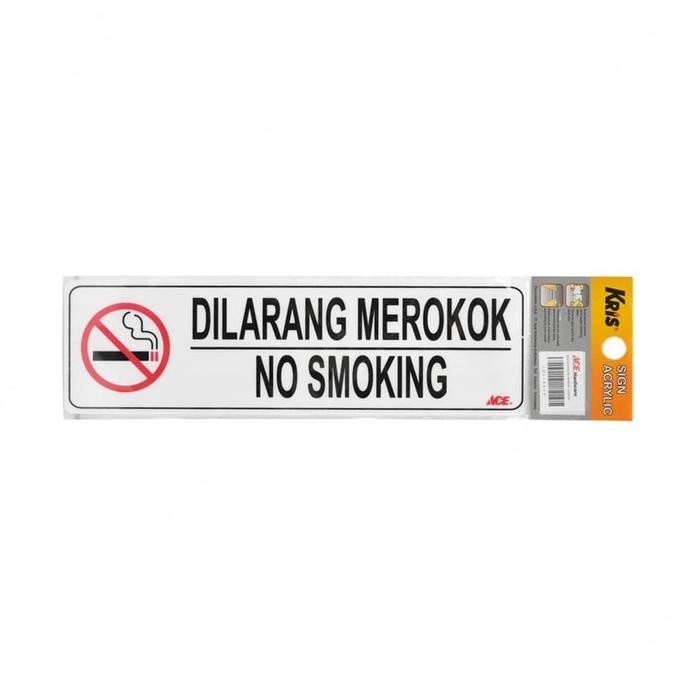 

Stiker Anodized Akrilik Dilarang Merokok 7.5X26 Cm