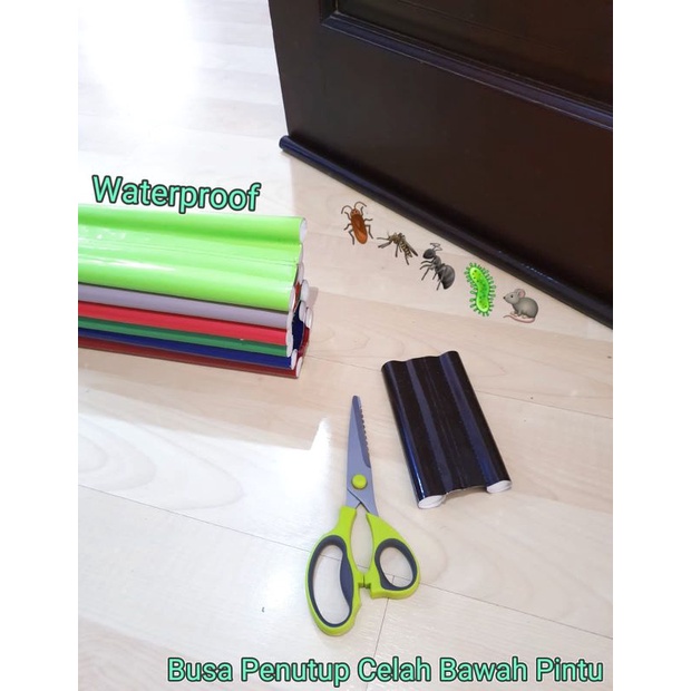 90  / 100 CM  BUSA  /   SILICONE  PENUTUP CELAH   Busa Penutup Celah Pintu WaterProof 100%, panjang  / PENUTUP CELAH BAWAH PINTU  BL02