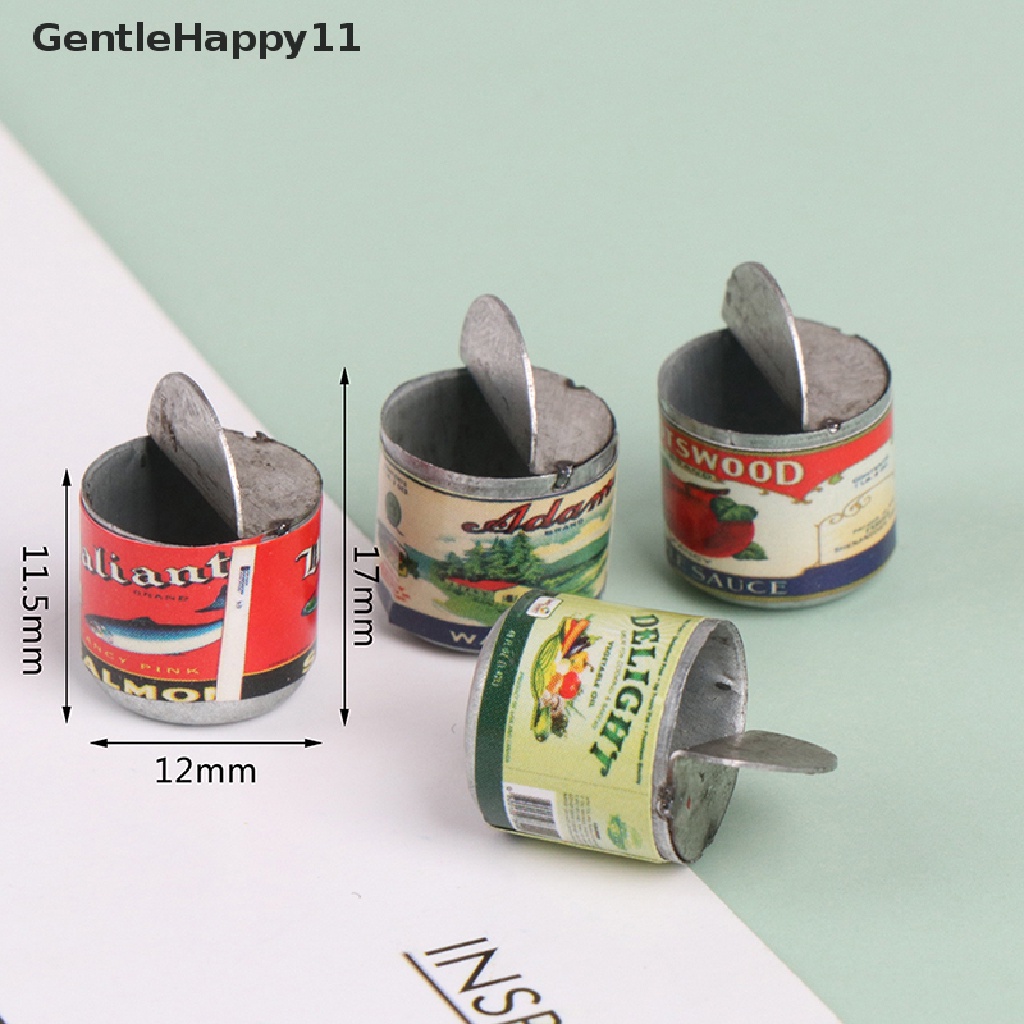 Gentlehappy 5Pcs / Set Mainan Miniatur Toples Selai / Buah Skala 1: 12 Untuk Aksesoris Rumah Boneka