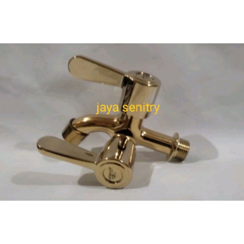 Kran cabang gold stainless / kran shower gold