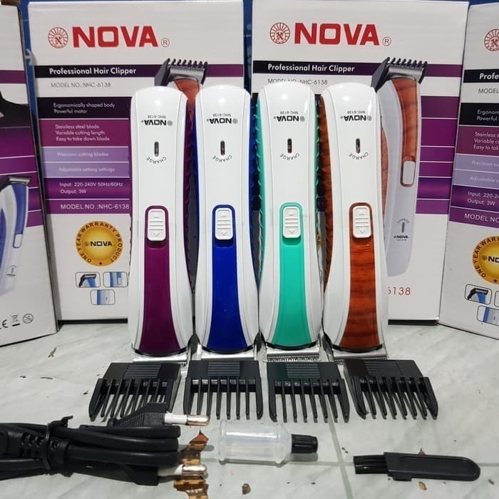 CUKUR RAMBUT CHARGE / CUKUR JENGGOT NOVA NHC 6138 HAIR CLIPPER