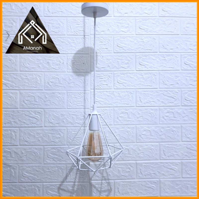 [COD] KAP LAMPU GANTUNG DIAMOND DESIGN MINIMALIS / KAP MUNGIL