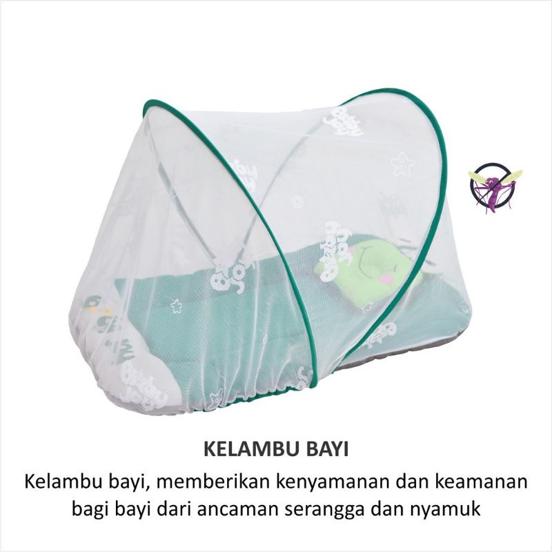 Baby Joy Kasur Matras Bayi Dakron + Kelambu Chick Series BJK 4014 / Frog Series BJK 4015