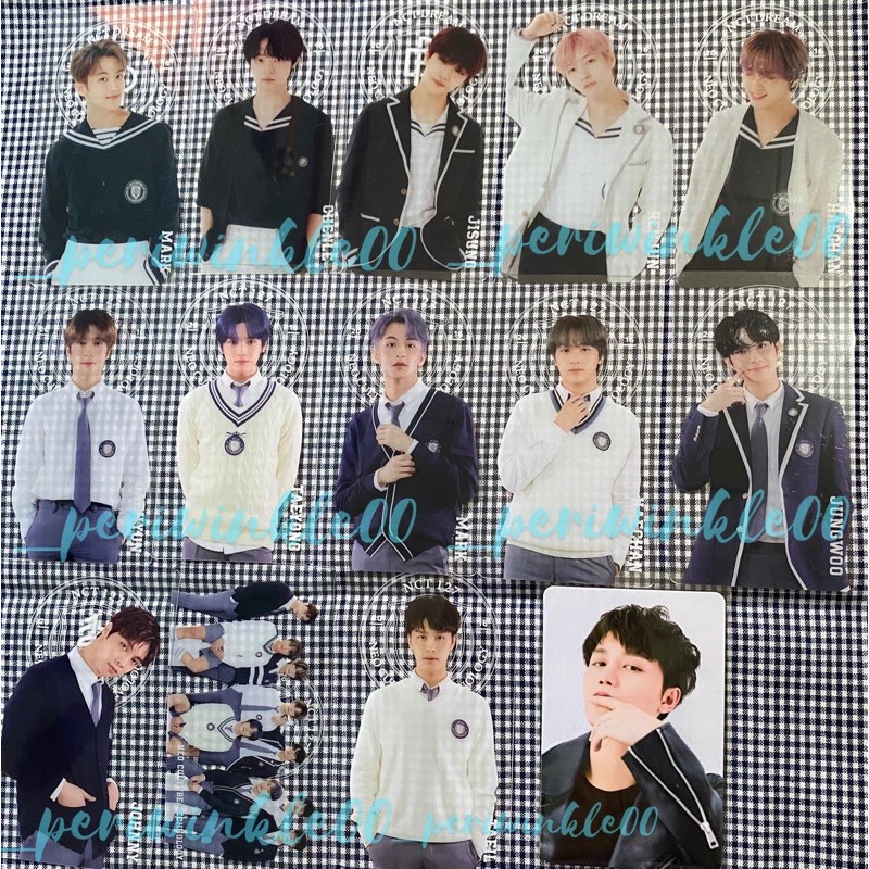 clear bookmark nct 127 dream back to school 2021 mark chenle jisung renjun haechan jaehyun taeyong