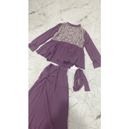 RACHEL ONE SET LACE / SET KONDANGAN / BRIDESMAID / LEBARAN / IDUL FITRI / RAYA SERIES / ILAYYA ONE SET-7