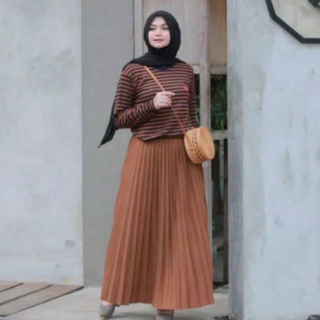 Rok plisket outfit muslim