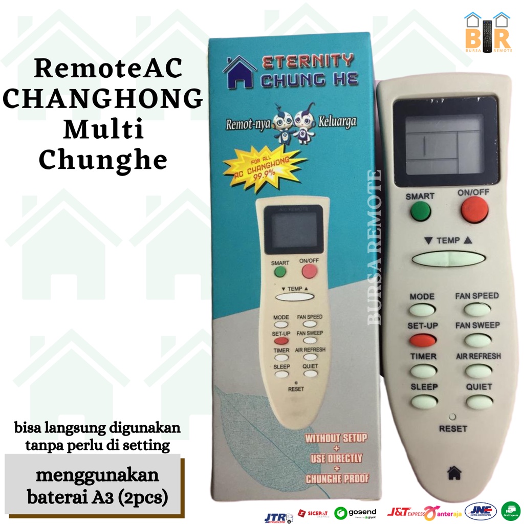 Remot / REMOTE AC CHANGHONG Multi Chunghe K-8011 multifungsi serbaguna