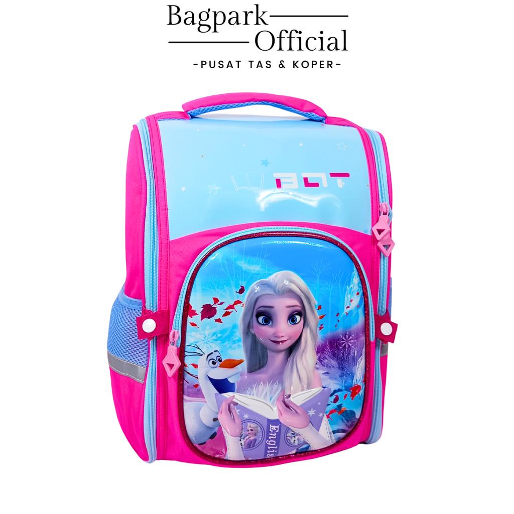 Tas Anak Perempuan Tas Anak Import  Tas Anak Sekolah SD Gambar Frozen Motif Buka Atas Trendy Kekinian Terbaru