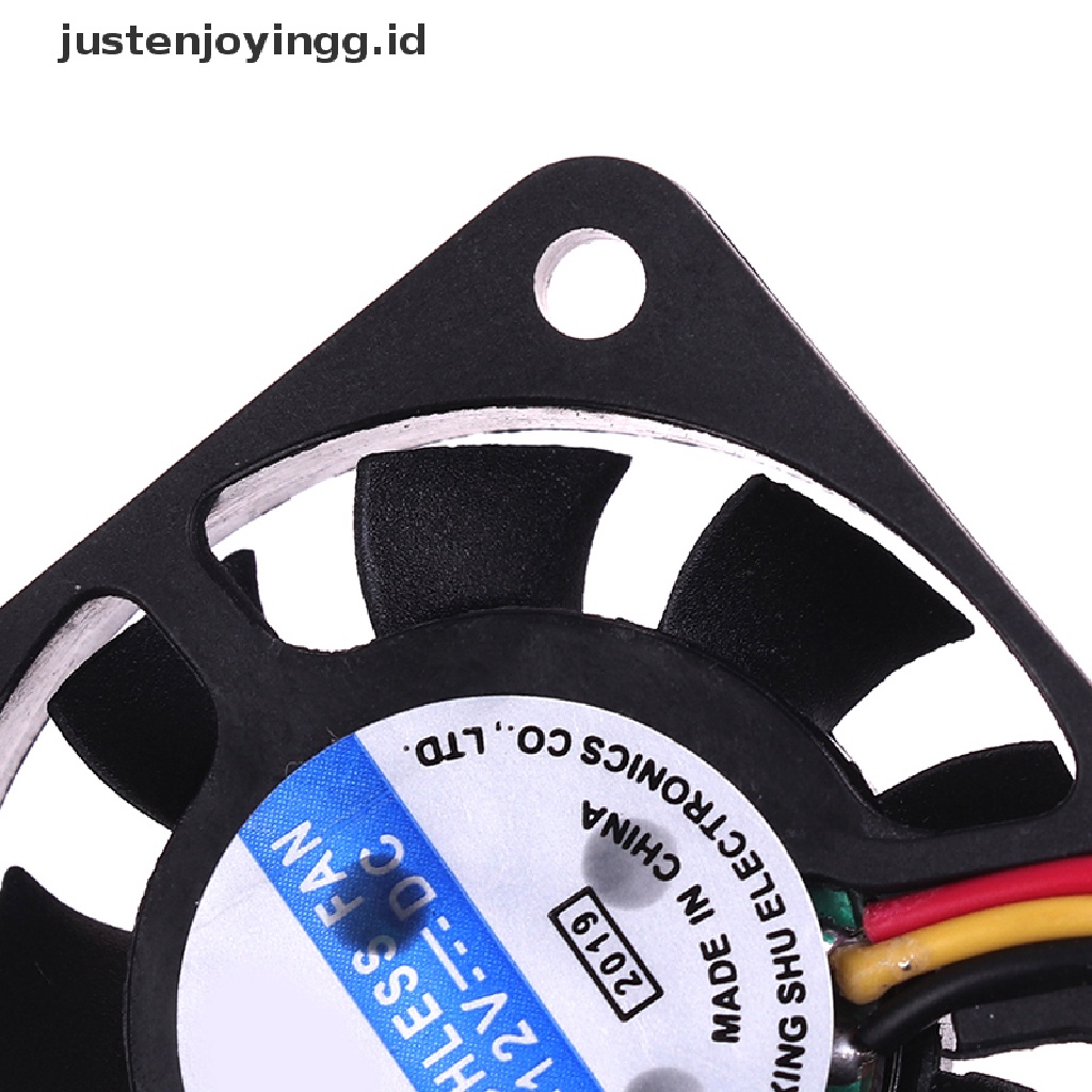 【justenjoyingg.id】 1Pc 4010 40MM 40*40*10 Cooling Fan 12V 0.8W 0.06A 3Pin Cooler Heatsink Mini Fan .