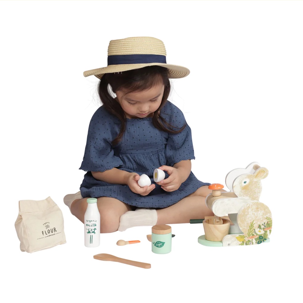 Manhattan Toy Bunny Hop Mixer - Wooden Montessori Toys Kids Baby Anak Bayi Balita Mainan Edukasi Kayu Dapur Masak Masakan