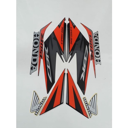 APS PART__ Striping Lis Sticker Honda All new CBR 150 LED 2019 Grey Abu Abu Orange