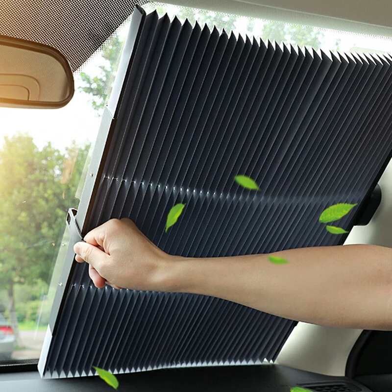 Tirai Pelindung Anti Panas Mobil Otomatis  Sun Shade Shield 70 Cm