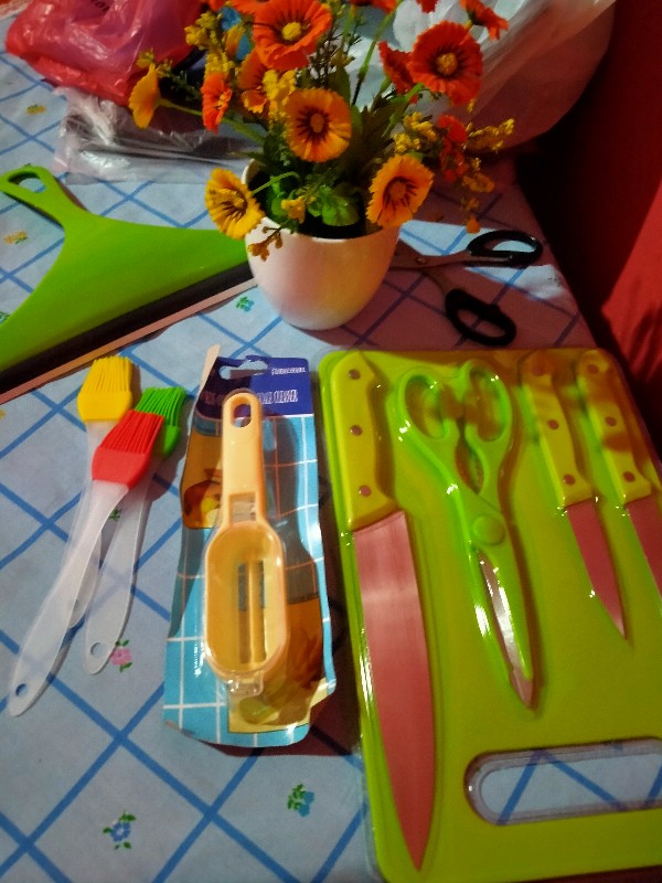 Set Pisau Dapur Lengkap Plus Talenan Knife Set