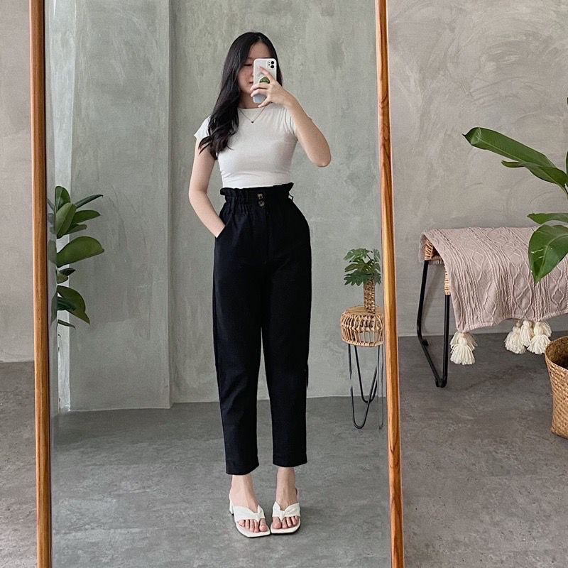 Celana panjang wanita high waist terbaru masakini / Celana panjang high waist masakini terbaru / Celana panjang wanita high waist kekinian / Celana panjang wanita HW paling keren masakini / Celana panjang wanita cantik menawan mempesona