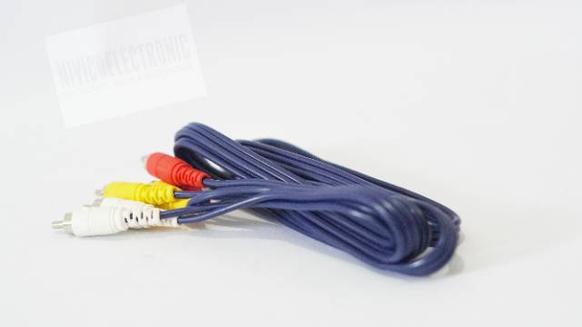 Kabel RCA 3-3 kabel biru 1.5m