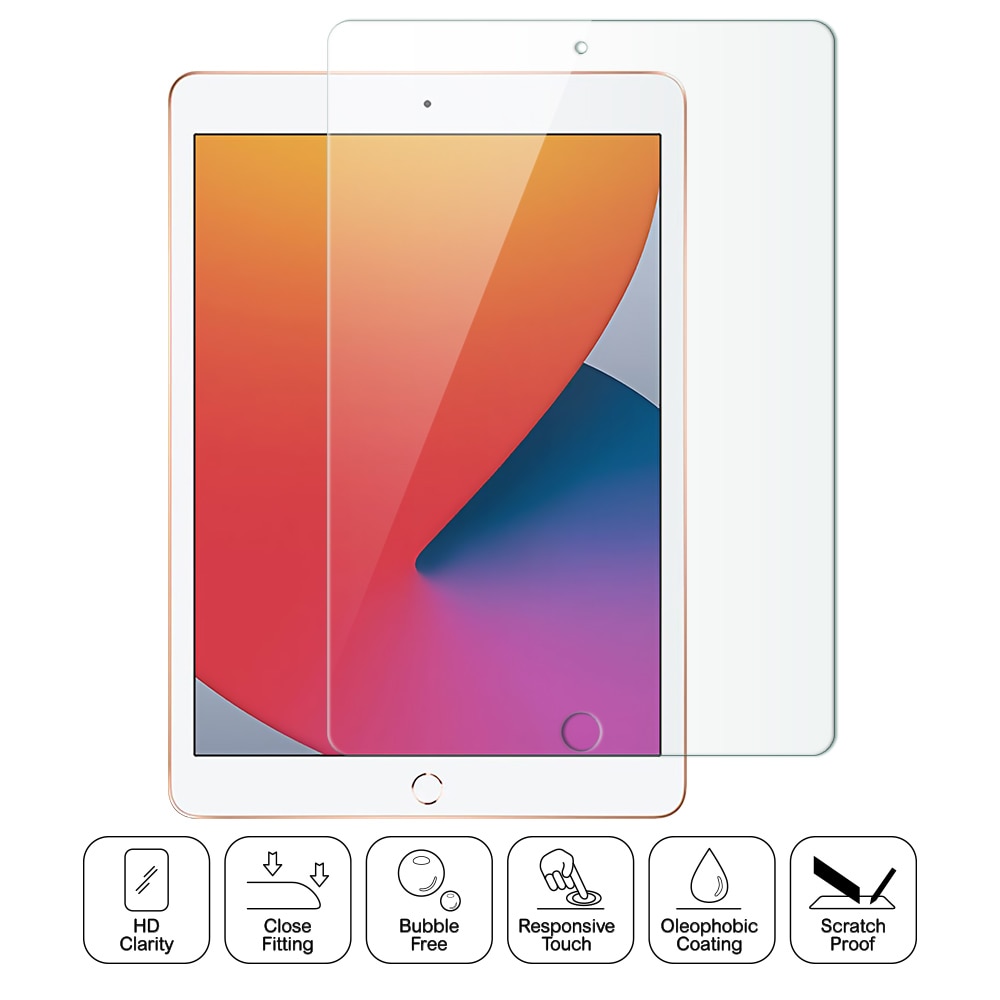 Pelindung Layar Tempered Glass 9h 2.5d Curved Premium Untuk Ipad 8 10.2 &quot;2020