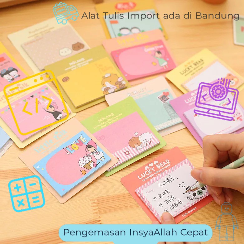 

( PULAU JAWA ONGKIR LEBIH MURAH ) MEMO KARAKTER LUCU & UNIK