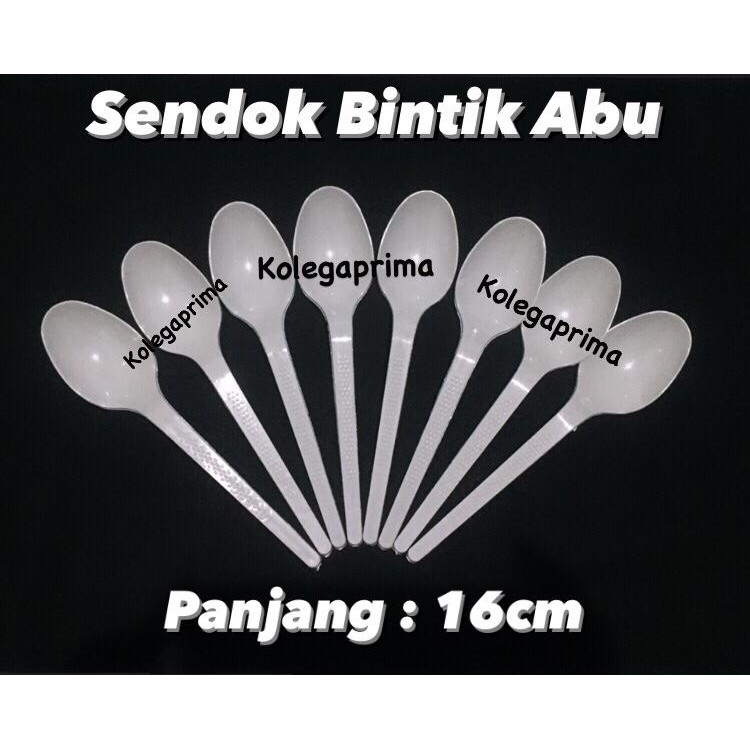 SENDOK GARPU PLASTIK PANJANG ISI 25 PCS