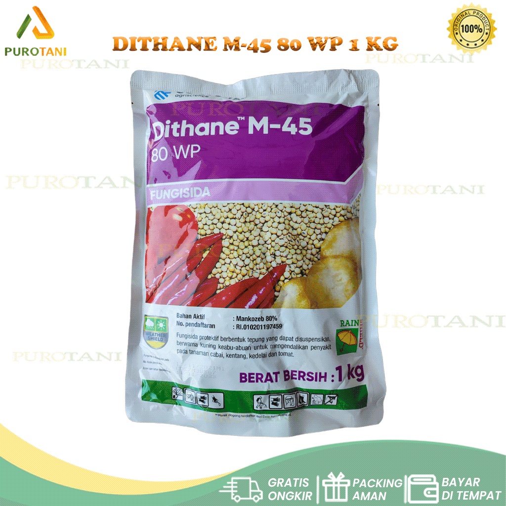 Fungisida Pengendali Hama Jamur Patek Dithane M-45 80 WP 1 KG