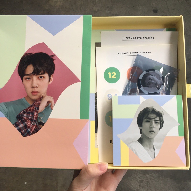 happy lotto box sehun exo