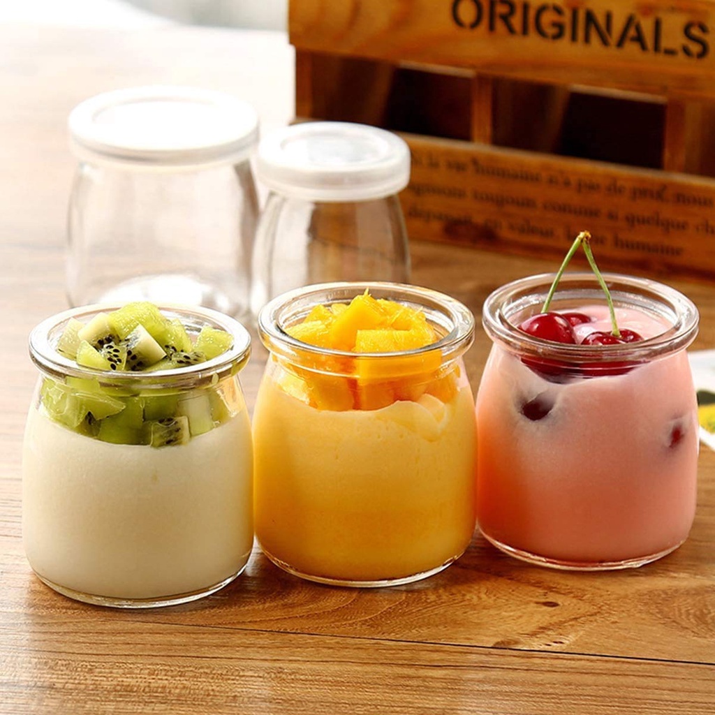 Jual Gelas Pudding Jar Pudding Glass Pudding With Lid Botol Pudding Jar Pudding Botol Kaca 4437