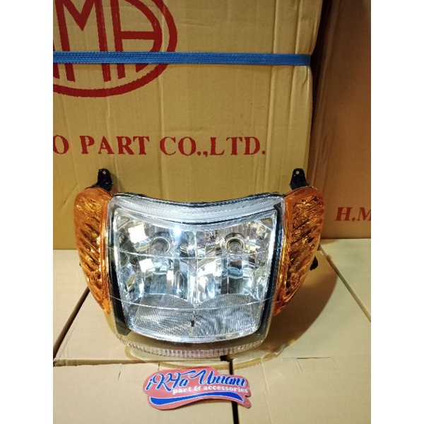 reflektor nouvo lele lampu depan nouvo lele bening hma thailand