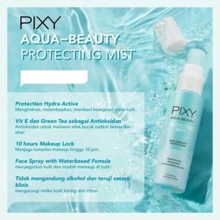 Ningrum - Pixy Aqua Beauty Protecting Mist Spray 60ml 100ml | Perawatan Pelembab Wajah Setting Spray 100% Ori Makeup Tahan Lama - 8027