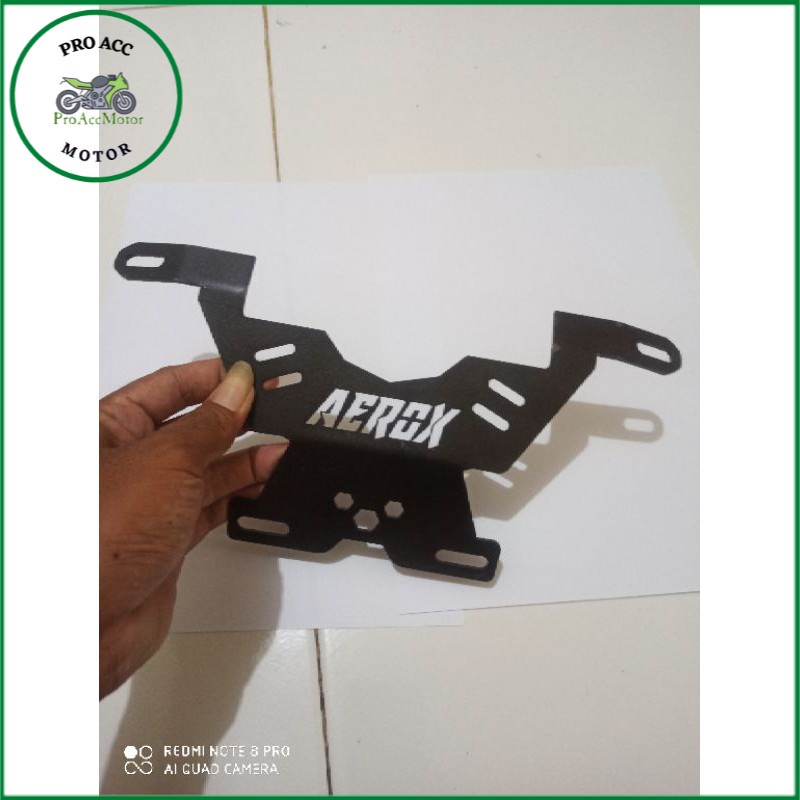 breket bracket dudukan plat nomer AEROX connected 2021