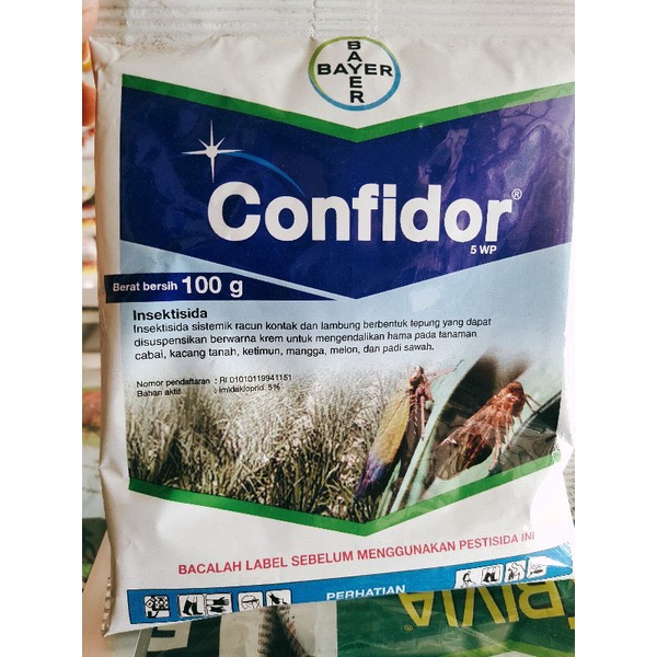 CONFIDOR 10WP IMIDAKLOPRID10% ORIGINAL 100GRAM PT.BAYER INDONESIA