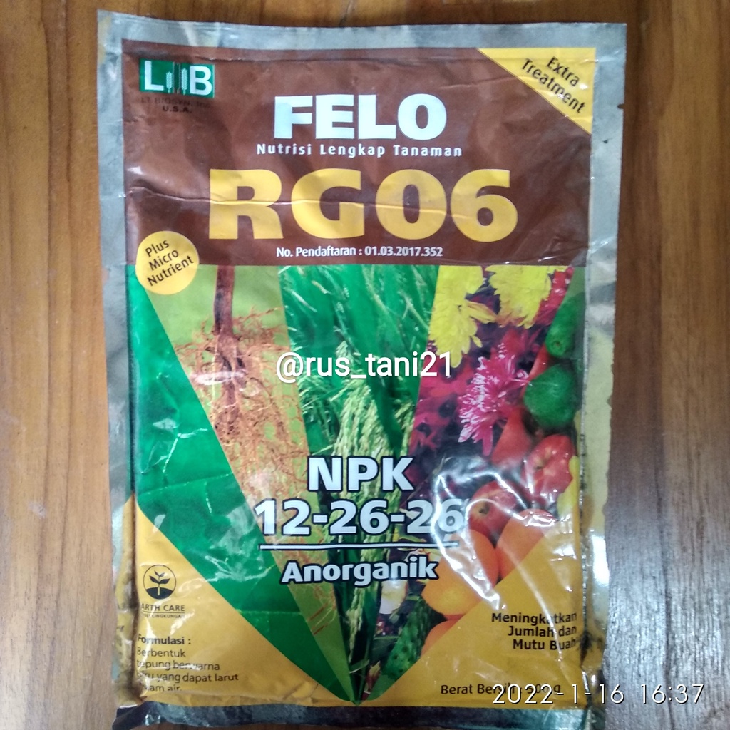 Pupuk RG06 500Gram NPK