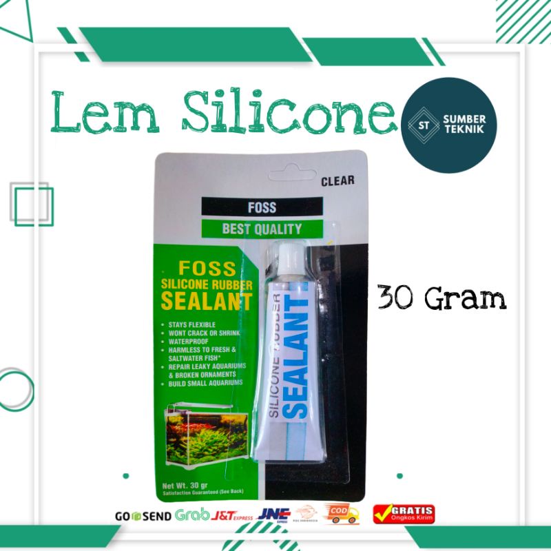 Jual Lem Kaca Aquarium Lem Sealant Silicon Foss Gram Shopee Indonesia